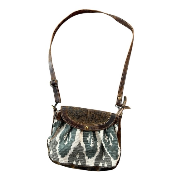 Myra Bag Handbags - Myra Bag Seeker Leather Crossbody shoulder Handbag Canvas